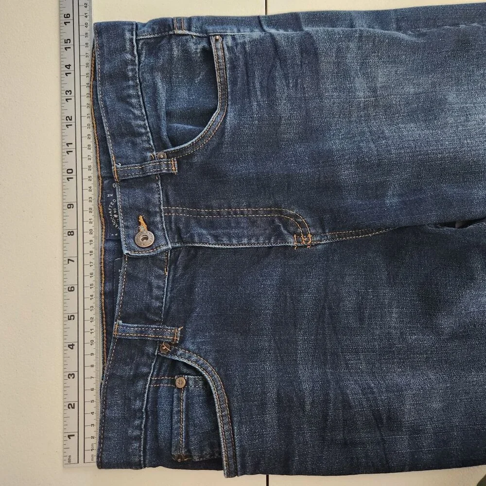 Lucky Brand Womens Classic Straight Leg Jeans Junior Size 20 Dark Wash